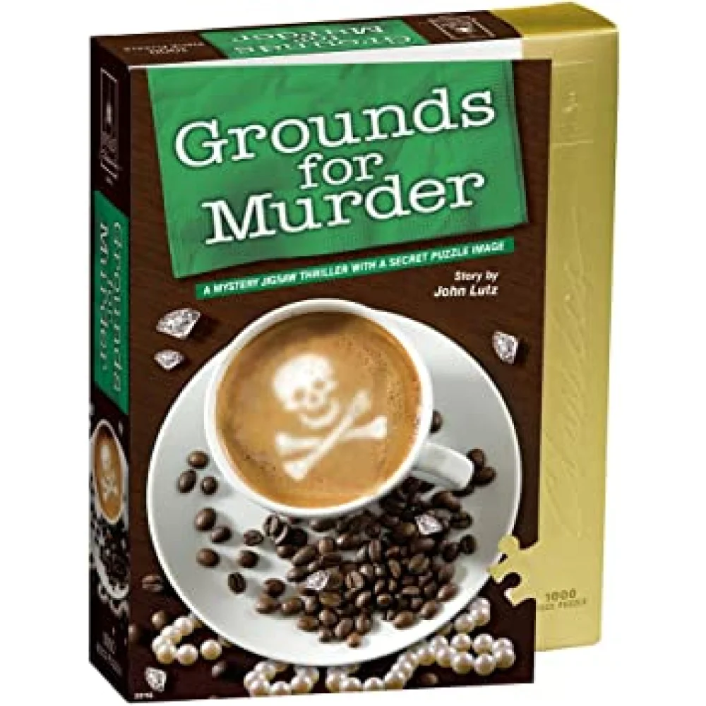 Classic Mystery Jigsaw Puzzle: Grounds For Murder 3 Classic Mystery Jigsaw Puzzle: Grounds For Murder