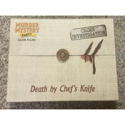 Murder Mystery Party Case Files: Death By Chef's Knife